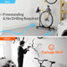 Vertical Bike Stand, Freestanding Bike Rack for Garage Storage, Upright Bicycle Floor Stand with Adjustable Height and 3