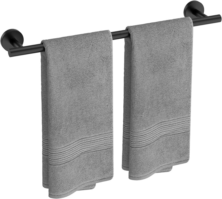 Matte Black Towel Bar, 24-Inch Towel Racks for Bathroom