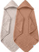 Muslin Hooded Baby Bath Towels - 2 Pack 100% Cotton Towel for Babies, Infants, Toddlers - 32x32Inch - Highly Absorbent a