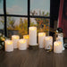Flameless Candles with Remote, Battery Operated Flickering Flameless Candles, LED Candles with Timer 2/4/6/8H, with Realistic LED Candles Set of 9 (D3 x H 3" 4" 5" 6" 7") (White)