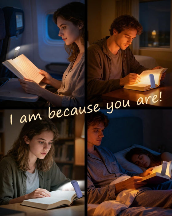 Reading Light, Rechargeable Clip-On Book Light for Bed at Night