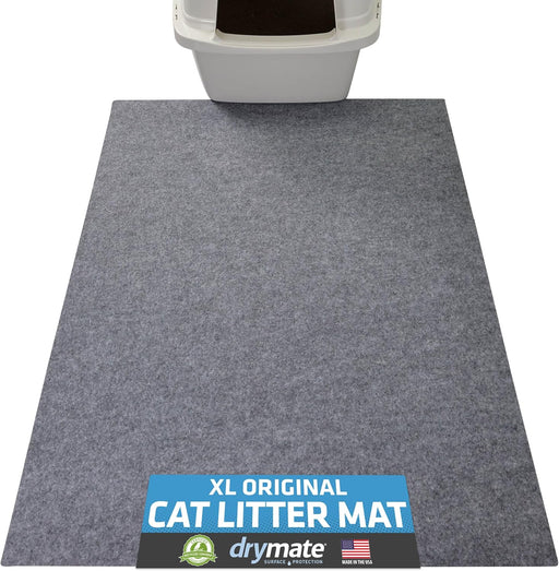 Cat Litter Box Mat, Litter Trapping Mat, Light Grey, 29x36 XL