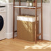 Double Bamboo Laundry Basket with Lid
