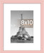 8X10 Picture Frame, Display Pictures 5X7 with Mat or 8X10 without Mat, Wall Hanging Photo Frame, Black, 1 Pack