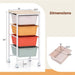 Four-Drawer Rolling Storage Cart
