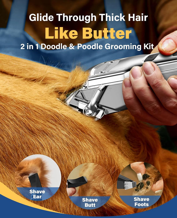 Dog Clippers Grooming Kit for Thick Coats & Heavy Duty