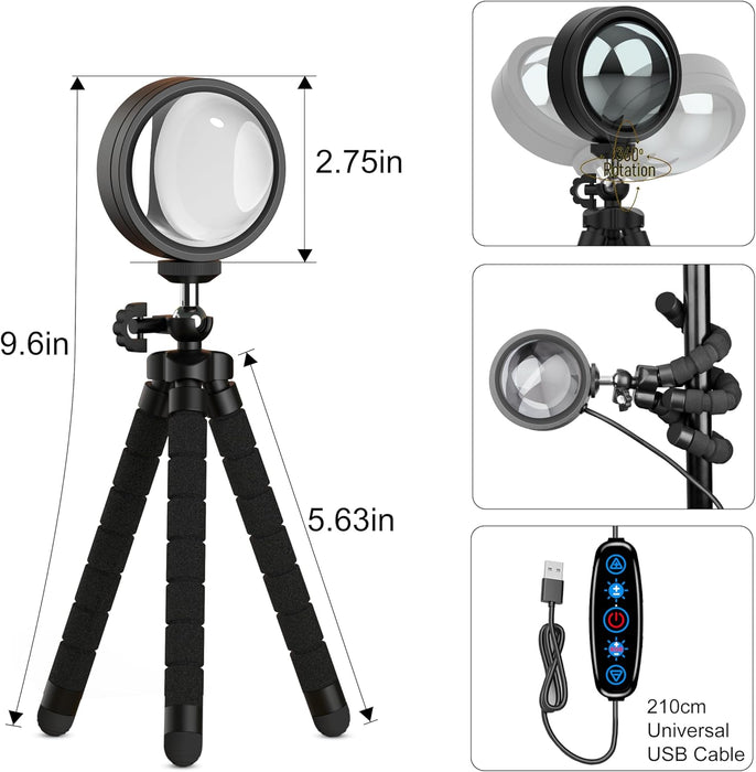 Sunset Lamp Projector Multicolor Changing LED Projection Lamps