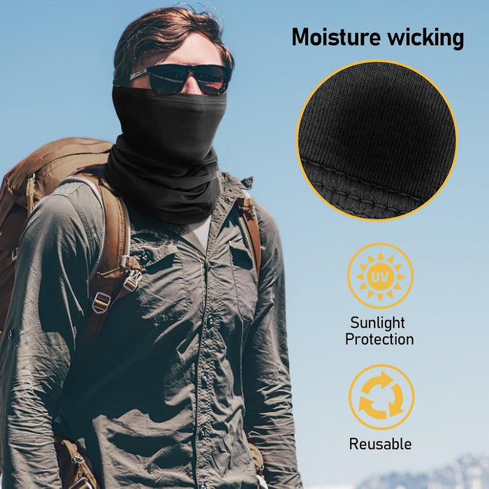 Neck Gaiter for Men Women, Cooling Bandana Face Mask Cover Gator