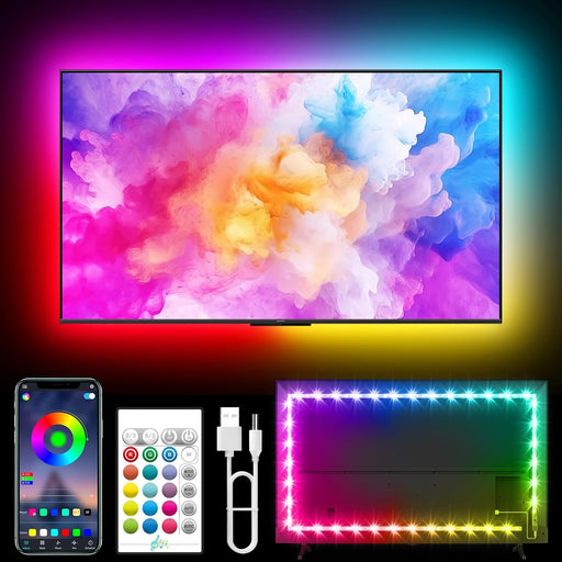 TV LED Lights, 18.0ft LED Backlight for 40-75 Inch TV Behind Lighting