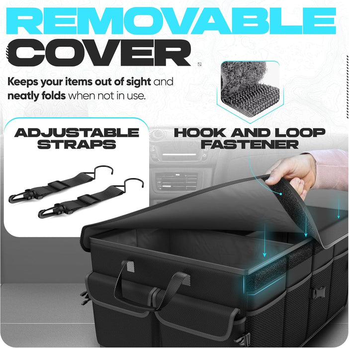 Trunk Organizer - Foldable Car Organizer & Storage for SUVs & Trucks