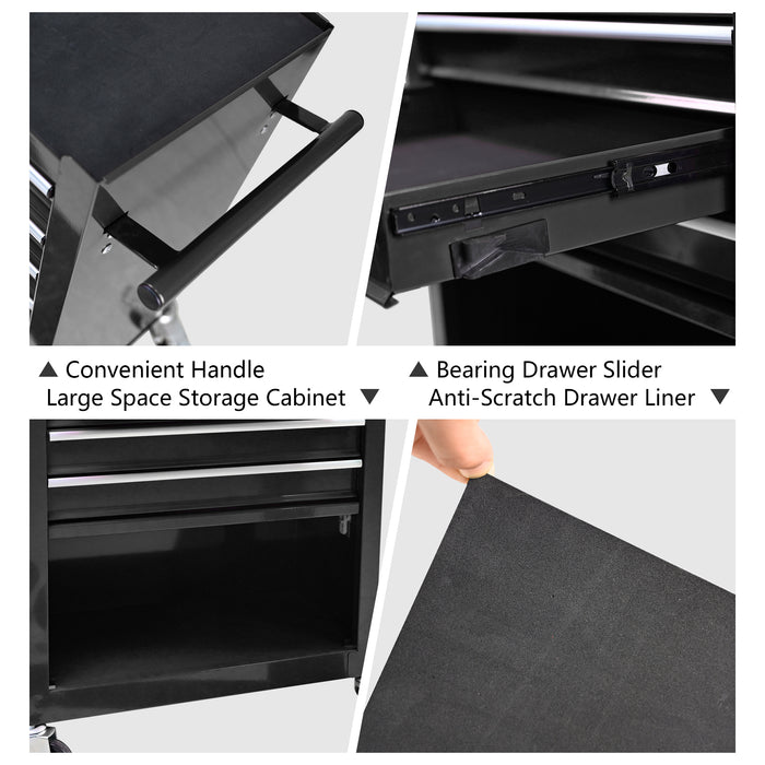 Heavy-Duty Rolling Metal Tool Cart