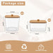 3 Pack Laundry Pod Containers and Dryer Sheet Holder, Laundry Room Organization Storage Containers with Lids and Labels 
