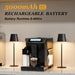 Rechargeable Table Lamp Sets, Cordless Battery Operated Lamps, Black