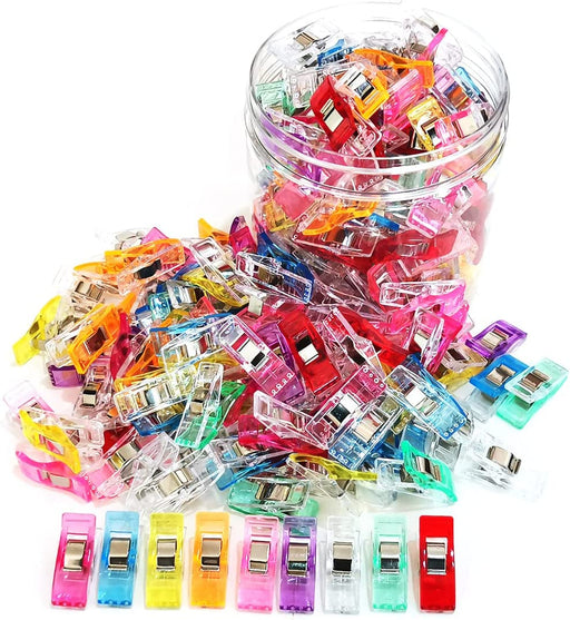Sewing Clips 100 Pcs Assorted Colors, Quilting Clips for Crafts