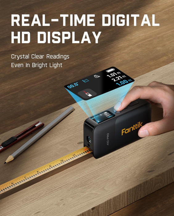 A10 Pro 2-in-1 Digital Laser Tape Measure for Distance/Area/Volume