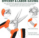 3 Pack Garden Pruning Shears Scissors Clippers Stainless Steel