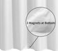Waterproof Fabric Shower Curtain or Liner White, 72x72