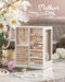 Jewelry Box Organizer, 360° Rotating, 5 Drawers, Cloud White