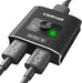 HDMI Switch Splitter 4K@60hz, Aluminum HDMI 2.0 Switcher 2 in 1 Out, HDMI Splitter 1 in 2 Out, Bi-Directional Switch Sup