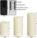 Set of 24 Waterproof Outdoor Flameless Candles, LED Candles with 4 Remote and Timer,(H 4" 5" 6" x D 2.2"),for Halloween Wedding Festiv