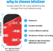 3M [6 Pack] Sticky Adhesive Pads Replacement Mounting Tape, Dashboard Sticker for Magnetic Phone Car Mount, Double Sided 3M Adhesive Pads, with 2 Dry Wipes
