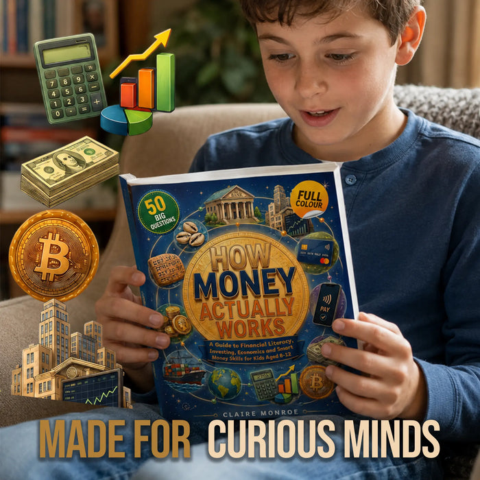 How Money Actually Works by Claire Monroe — Illustrated Finance Book for Ages 8–12