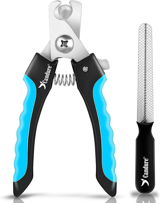Dog Nail Clippers and Trimmer with Safety Guard to Avoid Over-Cutting Toe Nails, Professional Grooming Pet Nail Clipper 