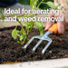 Fiskars Ergo Garden Cultivator, Hand Tool for Digging, Aerating & Weeding
