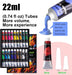 Acrylic Paint Set with Tabletop Easel and Canvas for Kids, Adults