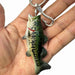 Bass Fishing Keychain Gifts, Bass Fish Key Chain for Men, Cool Fishing Keychain Stuff Funny for Fishing Lovers