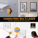 Multi Surface Laser Level LED Light Vial, Cross Line Laser