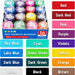 16 Pack Self Adhesive Bandage Wrap, 2" X 5 Yards Elastic Cohesive Bandage Wrap, Color Athletic Tape, Vet Wrap, Ankle Tape