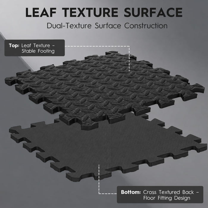 18 Pcs EVA Foam Floor Tiles, Puzzle Exercise Mat Set for Gym
