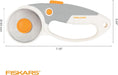 Fiskars 60mm Loop Titanium SoftGrip Rotary Cutter for Fabric & Sewing