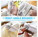 16Pcs Crevice Cleaning Brush Set, Hard Bristle Scrub Brushes for Gaps