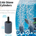 13 Feet Airline Tubing Standard Aquarium Air Pump Accessories with Air Stones, Check Valves, Suction Cups and Connectors
