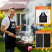 26pcs Grilling Gifts for Men, Dad Gifts for Father's Day, Stainless Steel BBQ Grill Accessories Tools Set, Heavy Duty BBQ Utensils Kit with Apron, Thermometer, Mats in Aluminum Case Brown