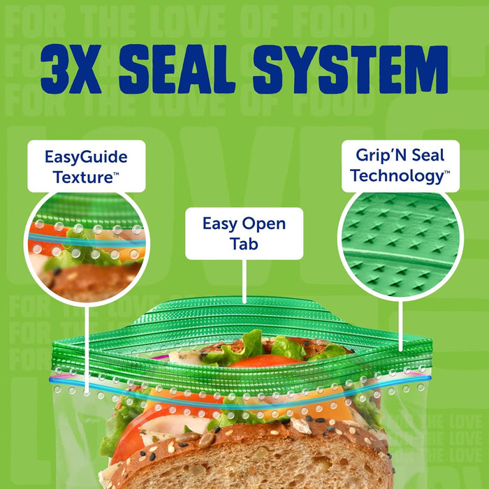 Food Storage & Sandwich Bags Variety Pack, 190 Total Bags