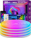 20Ft Neon Rope Lights,Flexible Led Rope Lights Control with App/Remote,Multiple Modes Music Sync Gaming RGB Led Neon Lig