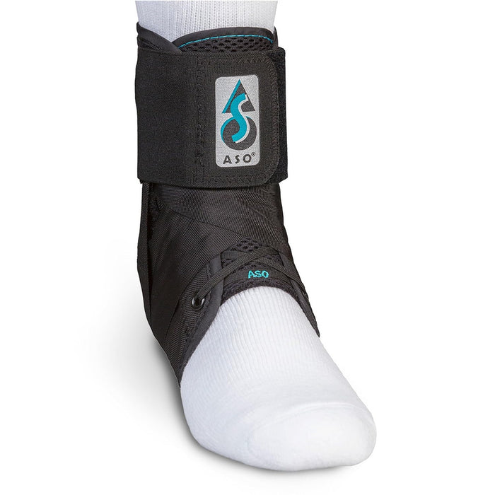ASO Ankle Stabilizer Lace Up Ankle Brace Sprain Support Black, MD