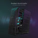 GS510 RGB Wired Desktop Speakers, 2.0 Channel Stereo Sound, Black