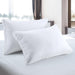 Gusset Bed Pillow, Hotel Pillows Queen Size Set of 2, White