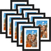 5x7 Picture Frames Set of 10 for Wall or Tabletop Display, Black