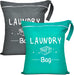 2 Pcs Large Travel Laundry Bags - Waterproof Wet/Dry, Washable, Drawstring, Bathing Suit, Workout, Gym Clothes, Swimming
