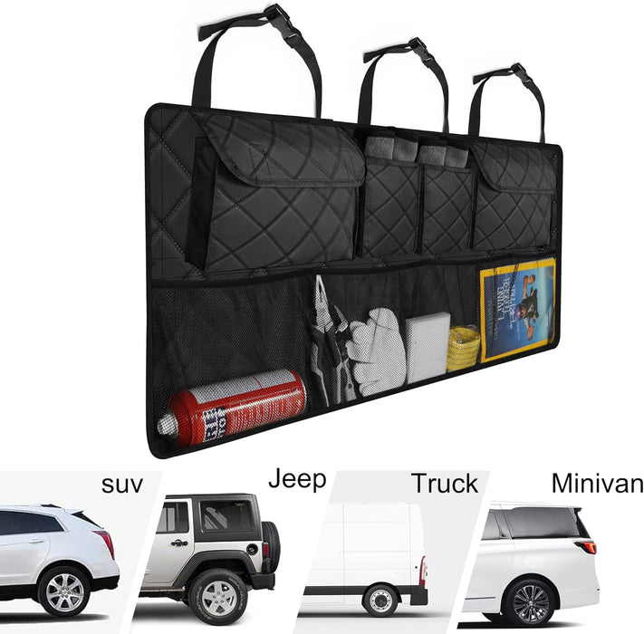 Trunk Organizer, Hanging Backseat Car Storage Bag for SUV (42"*18")
