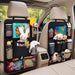 Backseat Car Organizer w/ 10 Storage Pockets 11" Tablet Holder, 2 PCS Black