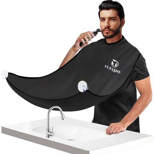Beard Bib Beard Apron, Beard Bib Hair Catcher for Men Shaving, Non-Stick Beard Bib Apron for Men with Strong Suction Cup