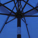 9' Outdoor Patio Umbrella, Outdoor Table Umbrella, Yard Umbrella, Market Umbrella with 8 Sturdy Ribs, Push Button Tilt a