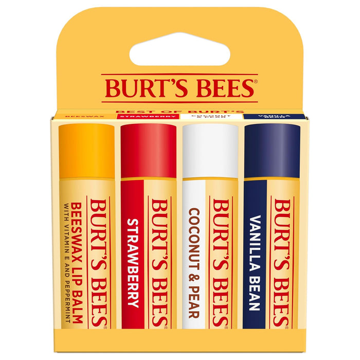 Lip Balm, Classic Flavor Pack, 0.15 oz., 4 Tubes