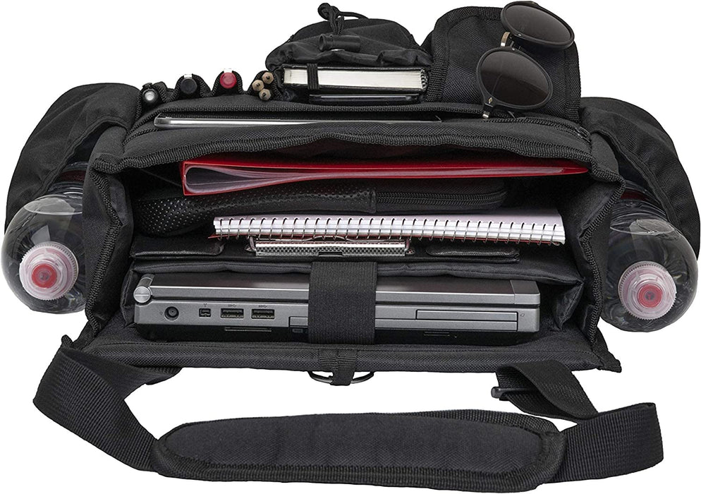 Car Front Seat Organizer [2025 UPDATED] with Dedicated Tablet and Laptop Storage Stabilizing Side Straps Soft Adjustable Shoulder Strap and Hardened Buckles Your Office Away from Office.